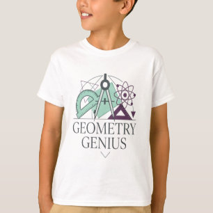 T-shirt Boussole de rapporteur atome art