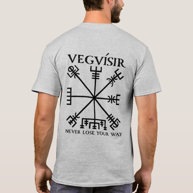 T-shirt Boussole de Vegvisir "Viking" (noir) (Dos)