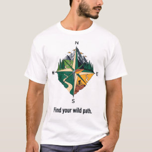 T-shirt Boussole du navigateur de sentiers