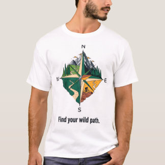 T-shirt Boussole du navigateur de sentiers