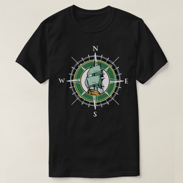 T-shirt Boussole nautique (Design devant)