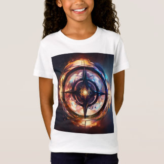 T-Shirt Boussole Rose de style tatouage : un symbole d'amo