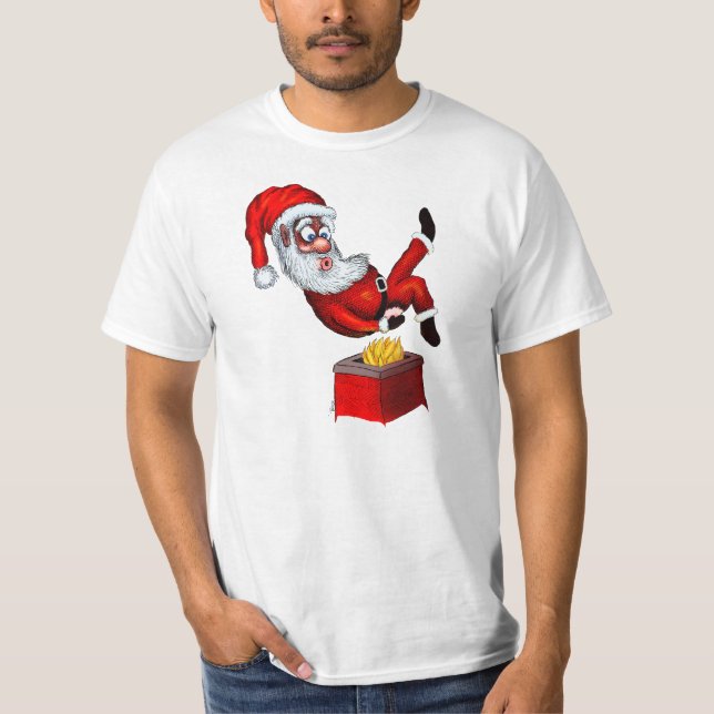 T-shirt Bout chaud de Père Noël (Devant)