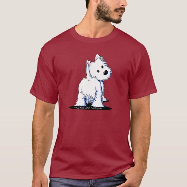 T-shirt Bout pelucheux Westie (Devant)
