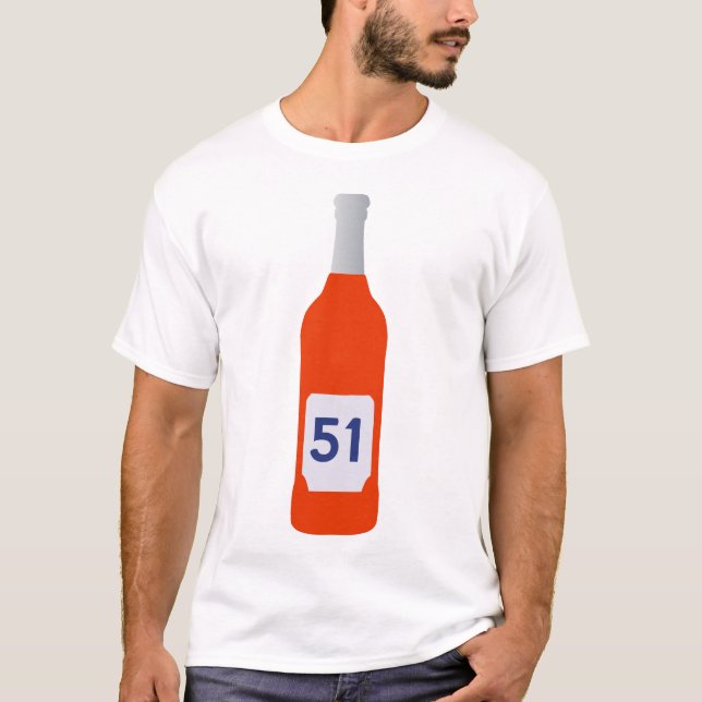 T-shirt bouteille apero alcool 51 pastis 2303_o (Devant)