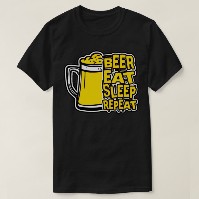 T-shirt Bouteille de bière Boisson Jardin T (Design devant)