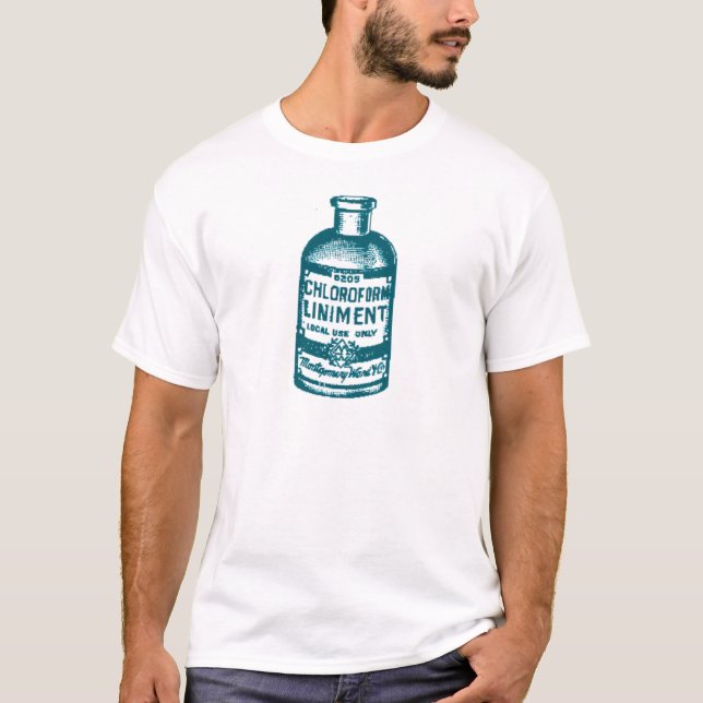 T-shirt Bouteille de chloroforme (Devant)