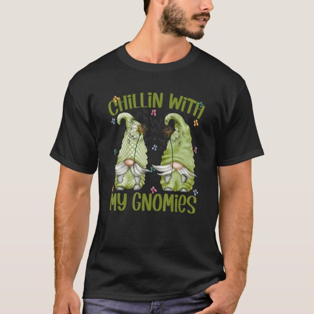 T-shirt Bouteille De Dandelion Gnome Pour Femmes Chillin A (Devant)