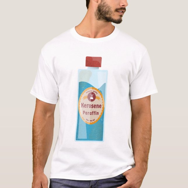 T-shirt Bouteille de kérosène Paraffine (Devant)