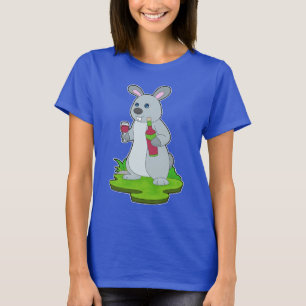 T-shirt Bouteille de lapin Vin rouge
