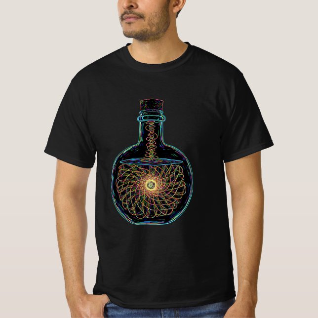 T-shirt Bouteille de liquide torride (Devant)