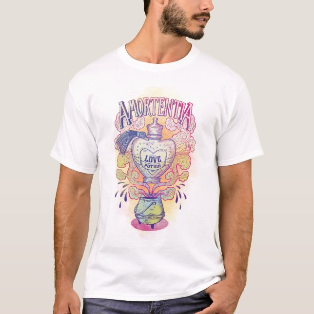 T-shirt Bouteille de Potion d'Amour d'Amortentia Harry Pot (Devant)