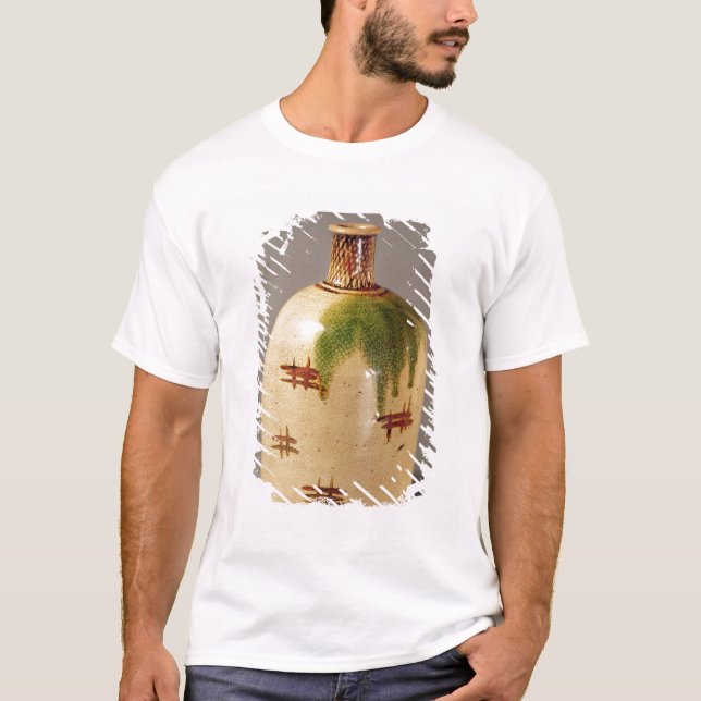 T-shirt Bouteille de saké, d'Oribe (Devant)