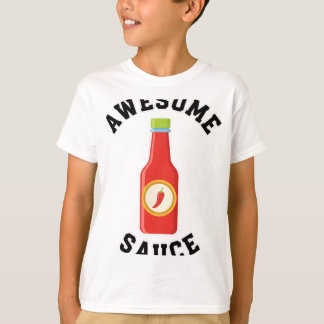 T-shirt Bouteille de Sauce Awesome au Poulet