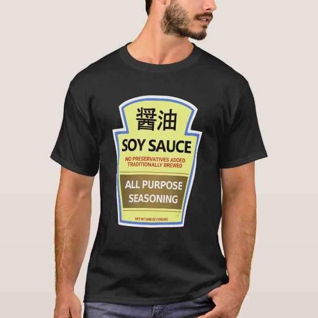 T-shirt Bouteille de sauce de soja Tee - shirt en costume  (Devant)
