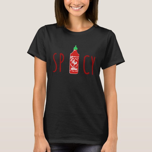 T-shirt Bouteille de sauce piquante (Devant)