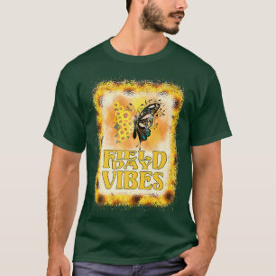 T-shirt Bouteille de tournesol blanchie Terrain d'enseigna
