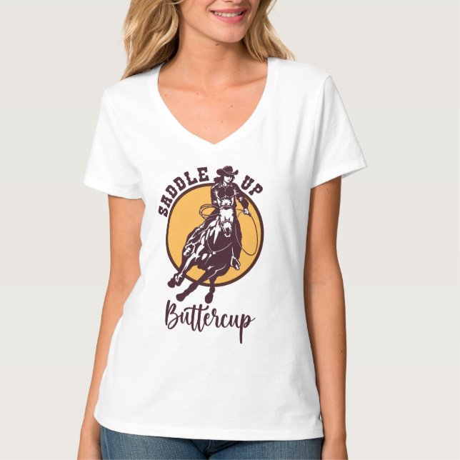 T-shirt Bouteille en selle (Devant)