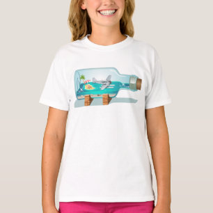 T-shirt Bouteille souvenir de dessin