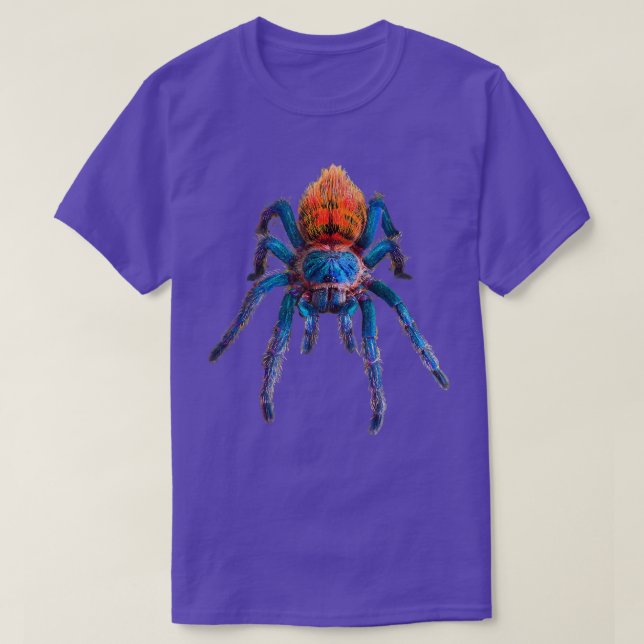 T-shirt Bouteille verte Tarantula bleue (Design devant)
