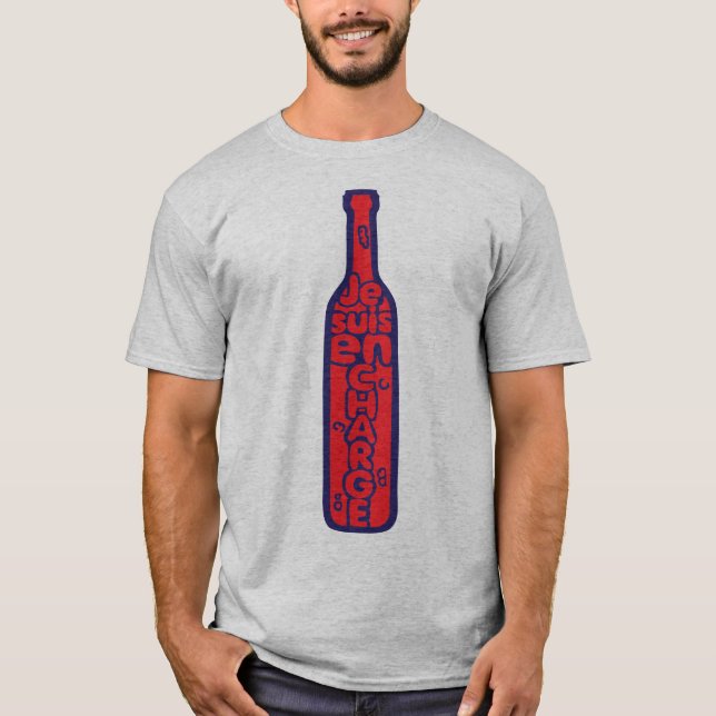 T-shirt bouteille_vin_alcool_charge_biture_humour1 (Devant)