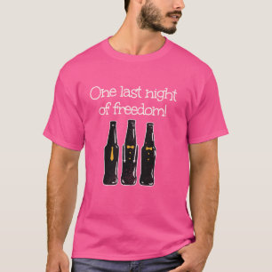 T-shirt Bouteilles de célibataire drôles pour la dernière