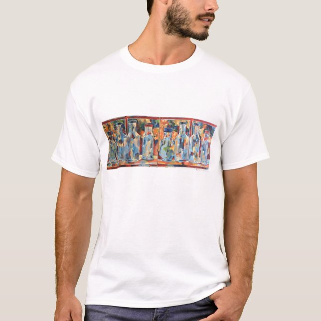 T-shirt Bouteilles de studio (Devant)