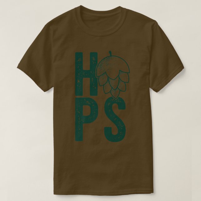 T-shirt BOUTEILLES FLEURS Artisanat Hops de bière Mème à b (Design devant)
