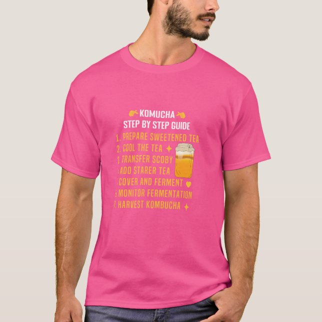 T-shirt Bouteilles Kombucha pour kit de brassage Scoby Lov (Devant)