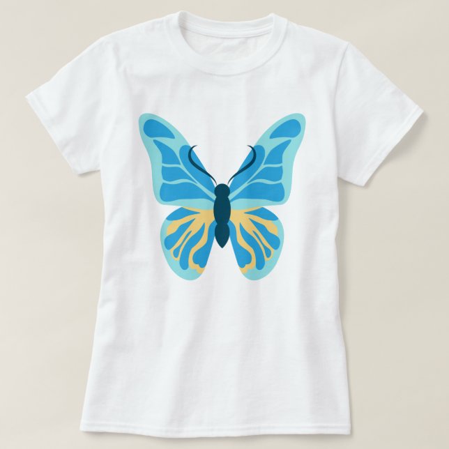 T-shirt Bouterfly Custom Colors Graphic (Design devant)