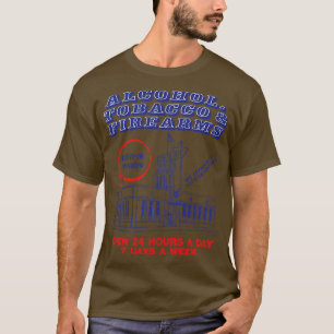 T-shirt Boutique d'armes à feu pour tabac à alcool