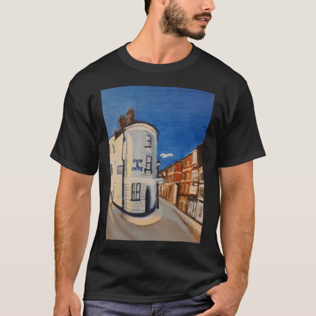 T-shirt Boutique de fish & chips de Scarborough (Devant)