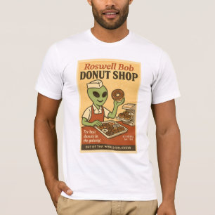 T-shirt Boutique Donut Roswell Aliens 1950's Retro