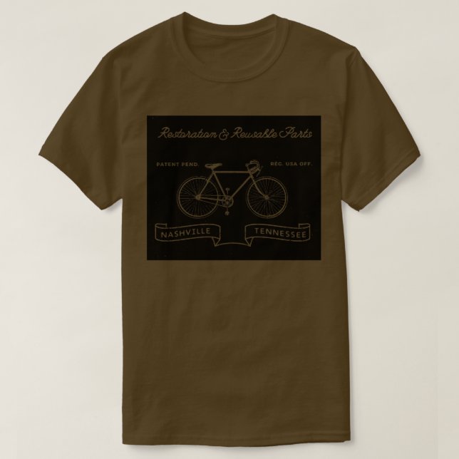 T-shirt Boutique Vélo Pièces de Restauration (Design devant)