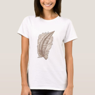 T-shirt Boutique Whispers Plumes : Embrassez l'élégance av