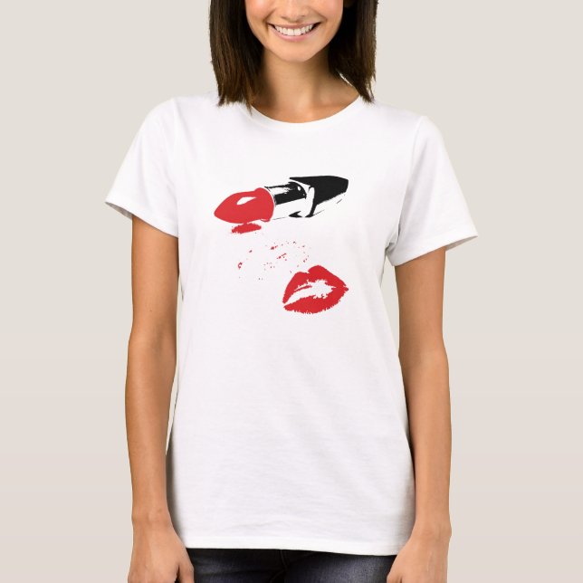 T-shirt Bouton à lèvres (Devant)