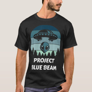 T-shirt Bouton bleu du projet
