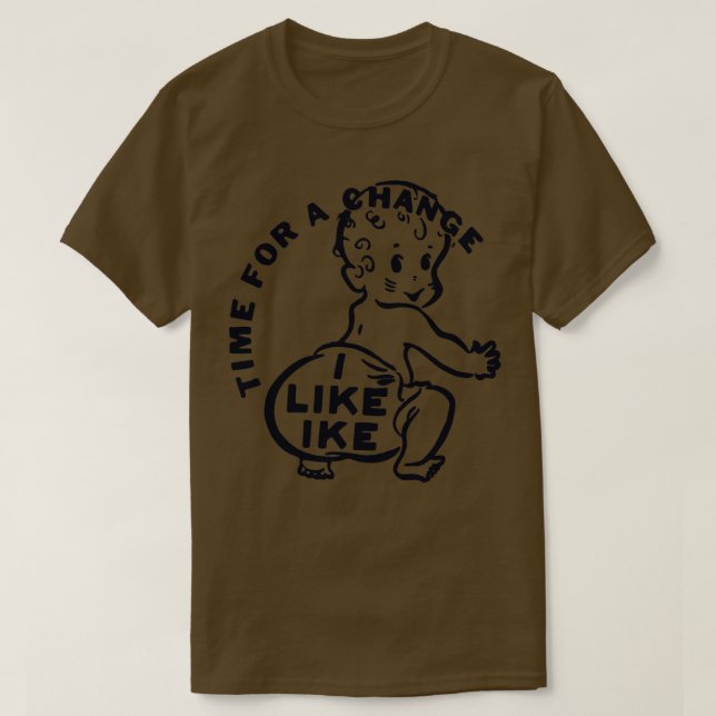 T-shirt Bouton Campagne Ike Dwight Eisenhower (Design devant)