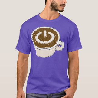 T-shirt Bouton d'alimentation de l'ordinateur de boisson c
