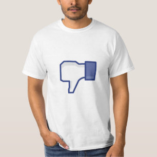 T-shirt Bouton d'aversion de Facebook - drôle