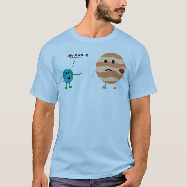 T-shirt Bouton de l'espace (Devant)