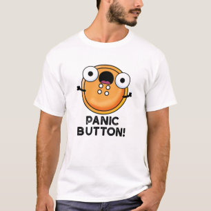 T-shirt Bouton de panique amusant jeu de couture