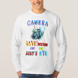 T-shirt Bouton d'enregistrement de l'appareil photo pour l