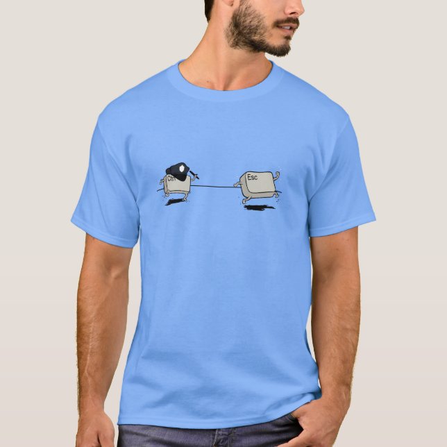 T-shirt Bouton d'ESC CTRL (Devant)
