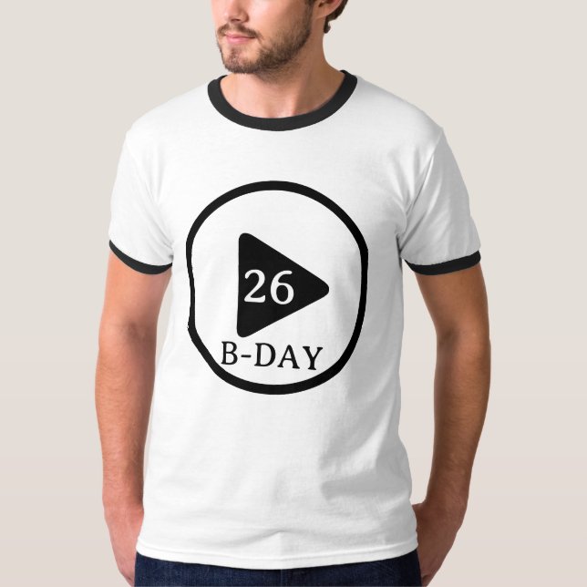 T-shirt Bouton Jeu d'anniversaire (Devant)