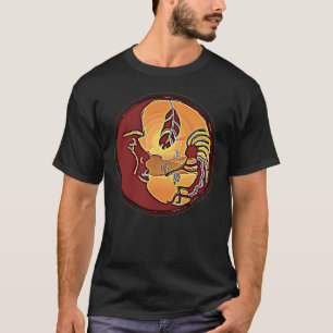 T-shirt Bouton paysage - Plume de lune Kokopelli 1