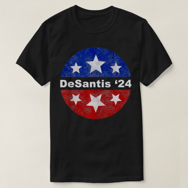 T-shirt Bouton RON DESANTIS 2024 Tee DeSantis (Design devant)