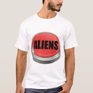 T-shirt Bouton rouge - Aliens