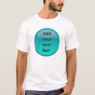 T-shirt bouton vert de seafoam