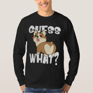 T-shirt Boutons De Corgi Drôle Pour Chien Devinez Ce Corgi